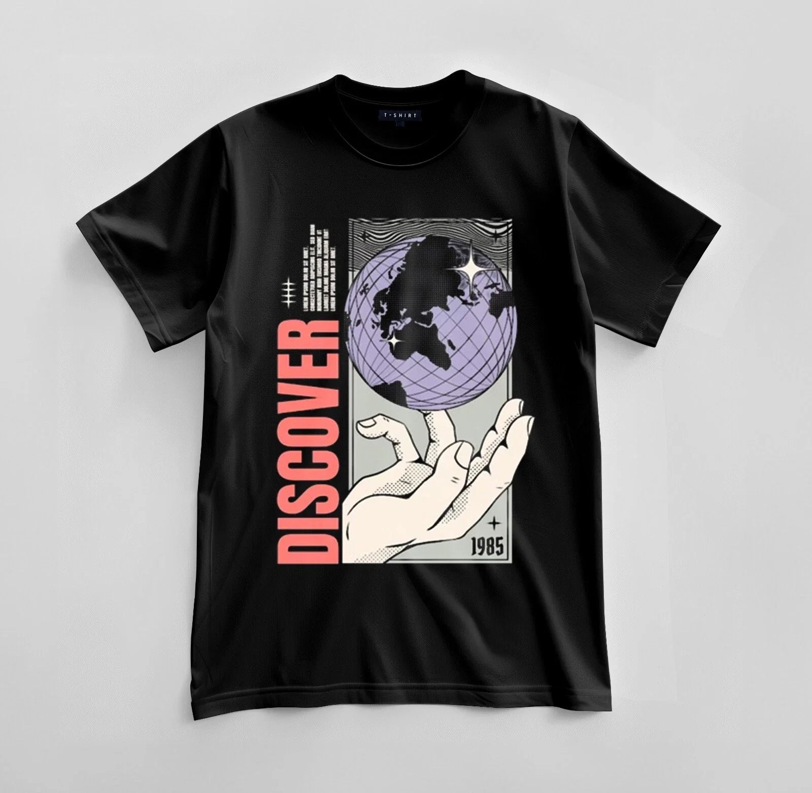 Custom Discover 1985 Graphic Design Unisex Jersey - Adult & Kids T-Shirts, Sweatshirts & Hoodies apparel design preview 1