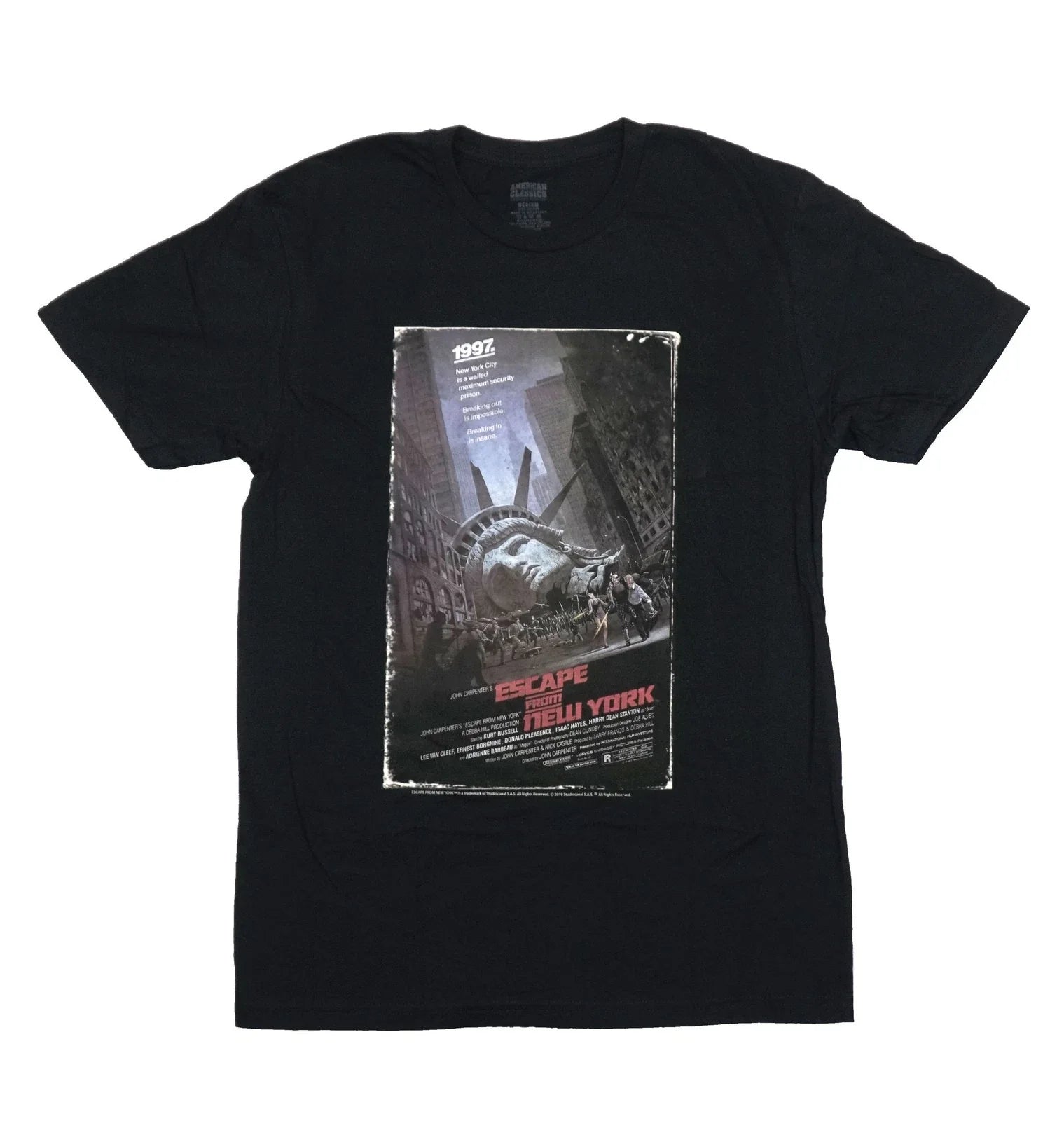 Escape From New York Mens T-Short -Classic Movie - Adult & Kids T-Shirts, Sweatshirts & Hoodies apparel design preview 1