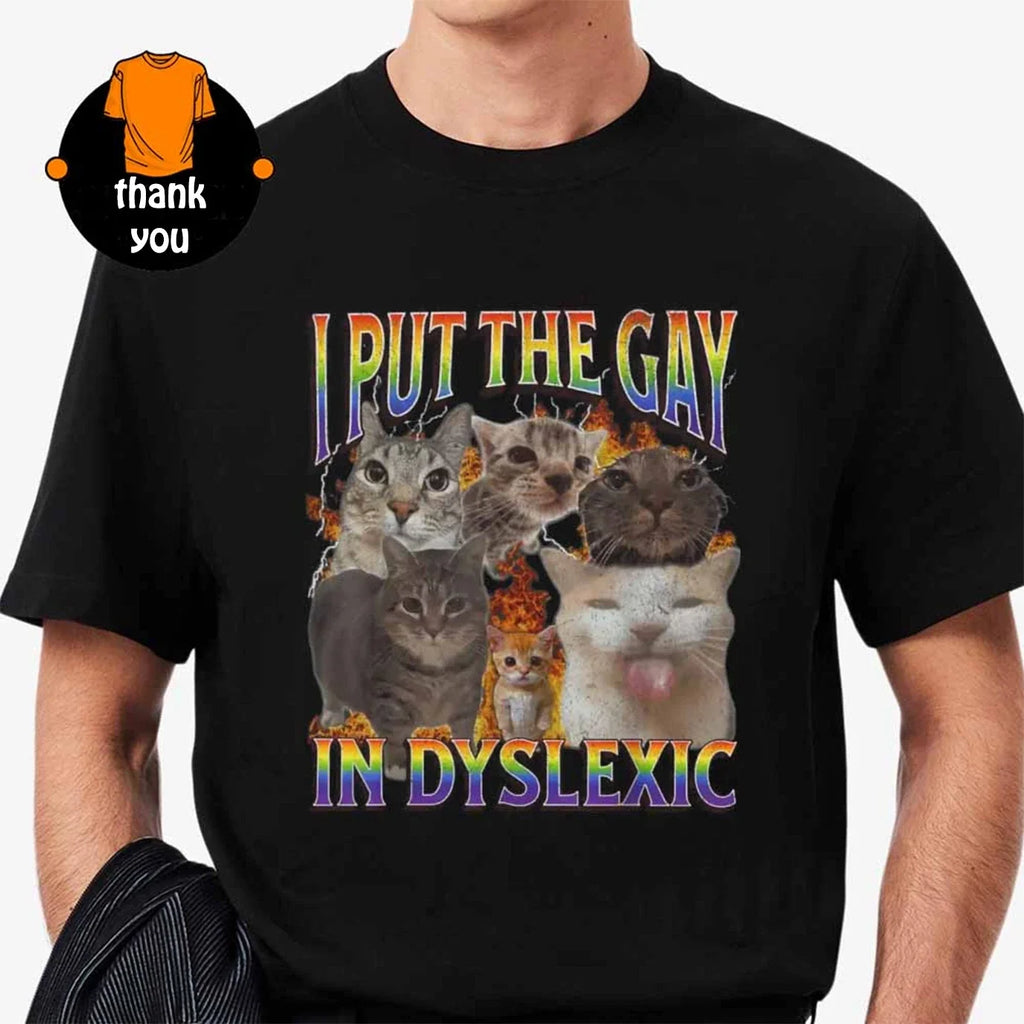 I Put The Gay In Dyslexic Megan Skiendiel KATSEYE - Adult & Kids T-Shirts, Sweatshirts & Hoodies apparel design preview 1