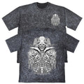 Horned Skeleton Demon Mens Carbon Grey Heavyweight - Adult & Kids T-Shirts, Sweatshirts & Hoodies apparel design preview 1