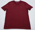 Tommy Hilfiger Men's Burgundy V-Neck Size L 100% - Adult & Kids T-Shirts, Sweatshirts & Hoodies apparel design preview 1