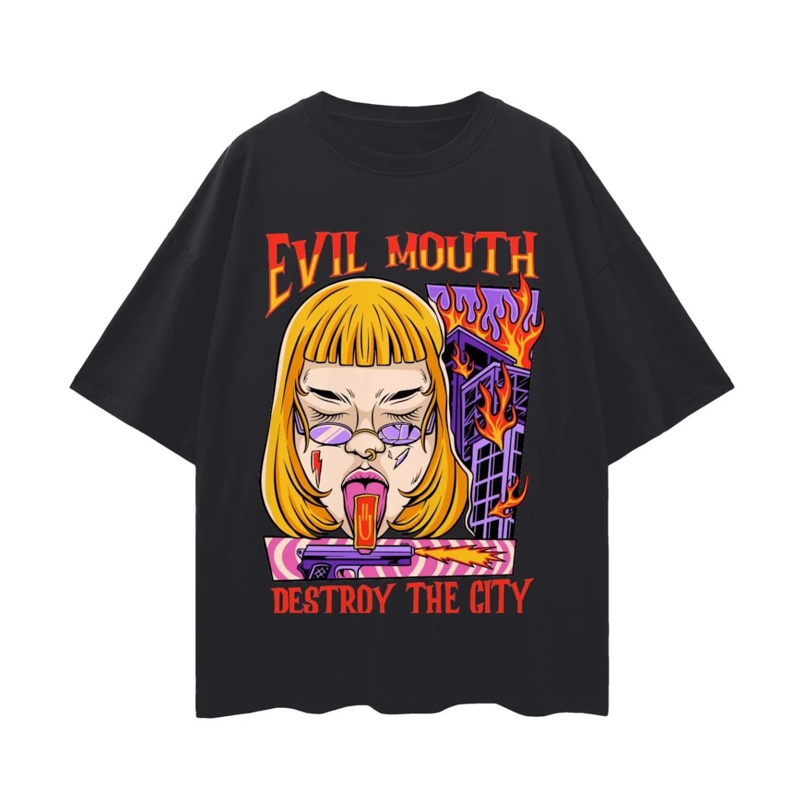 Unisex Preppy Street Style Y2K Baggy Urban Fashion - Adult & Kids T-Shirts, Sweatshirts & Hoodies apparel design preview 1