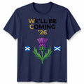 Scotland Unisex Football We'll Be Coming Fan Gift - Adult & Kids T-Shirts, Sweatshirts & Hoodies apparel design preview 1