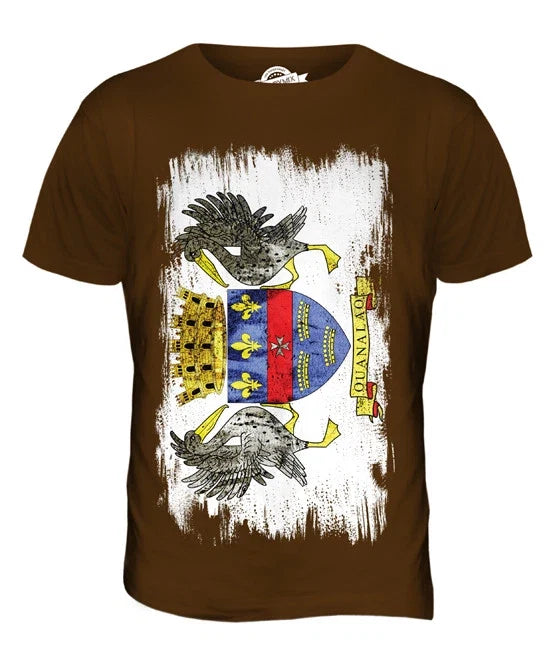 SAINT-BARTHÉLEMY GRUNGE FLAG MENS XS S M L XL 2XL 3XL - Adult & Kids T-Shirts, Sweatshirts & Hoodies apparel design preview 1