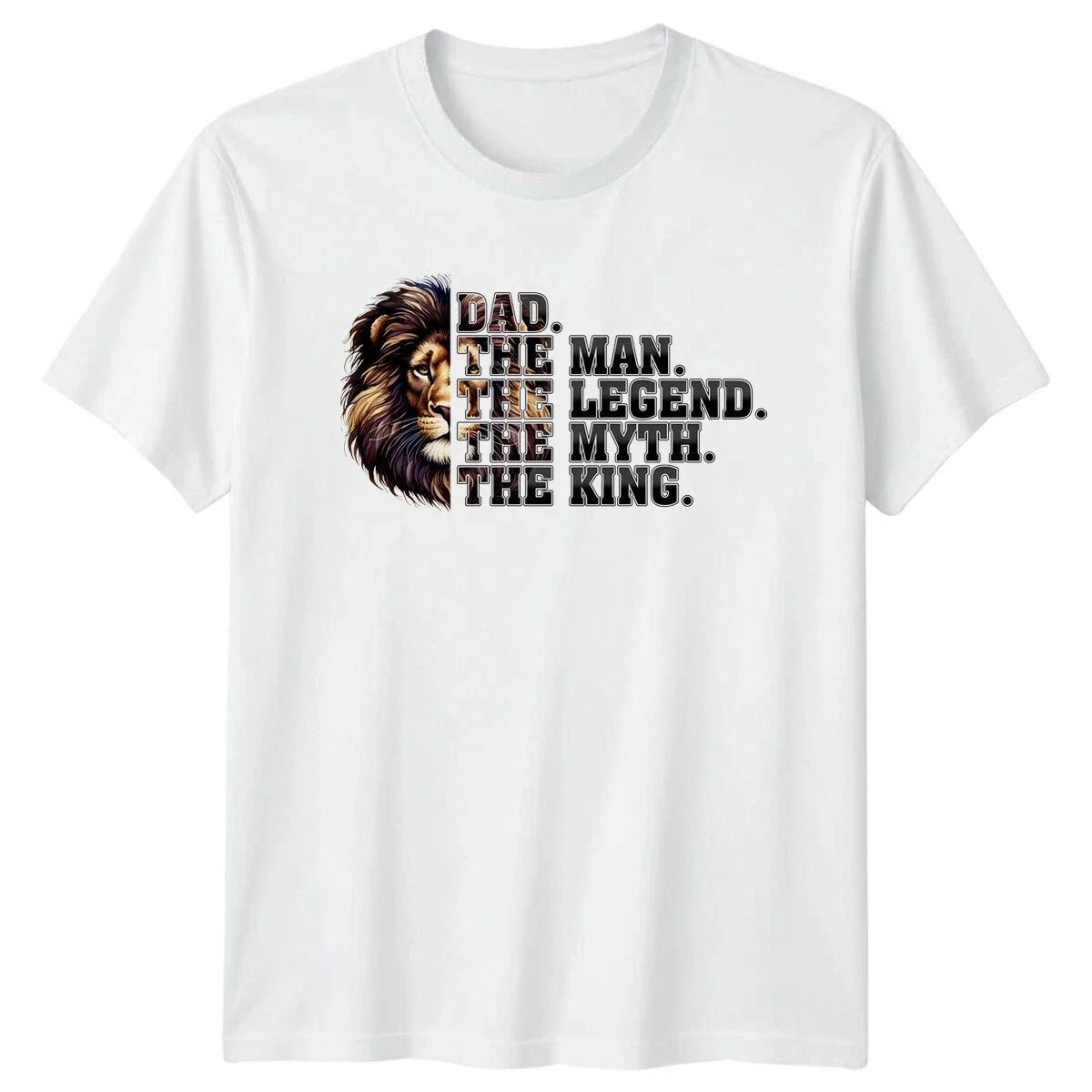 Dad The Man Legend Myth King Lion Father's Day - Adult & Kids T-Shirts, Sweatshirts & Hoodies apparel design preview 1