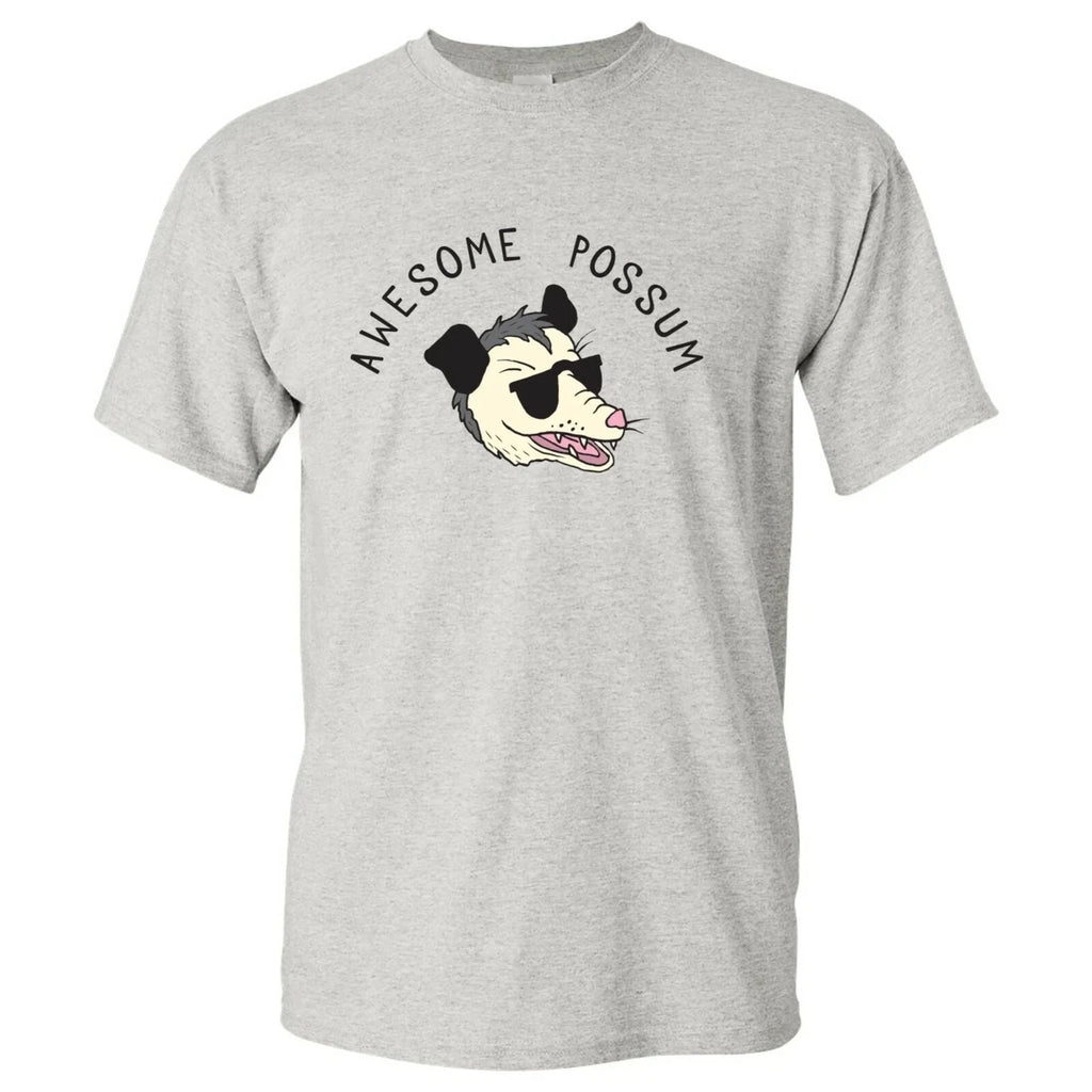 Awesome Possum Funny Animal Dad Joke Cotton Short - Adult & Kids T-Shirts, Sweatshirts & Hoodies apparel design preview 1