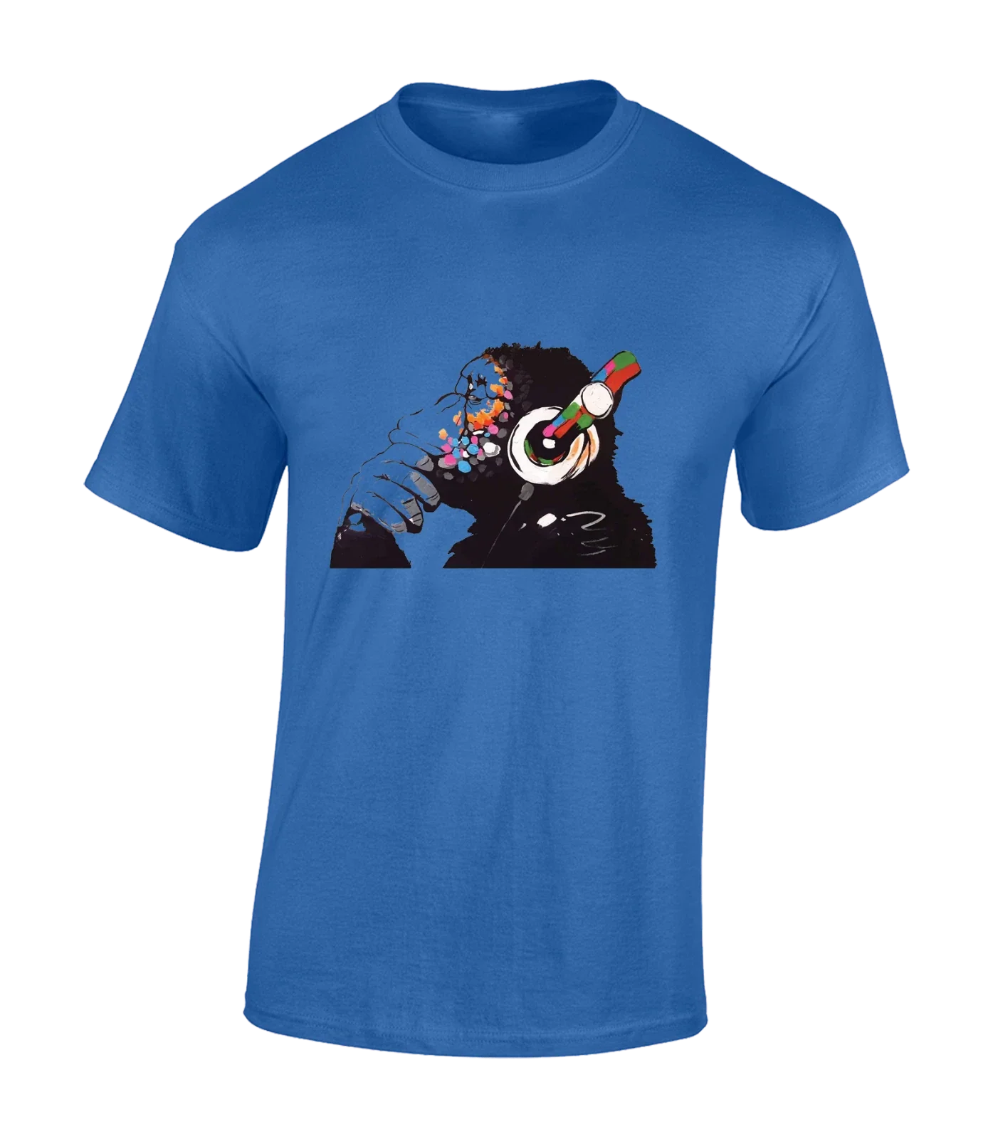 MONKEY DJ BANKSY MENS COOL GRAFFITI ART ANIMAL LOVER - Adult & Kids T-Shirts, Sweatshirts & Hoodies apparel design preview 1
