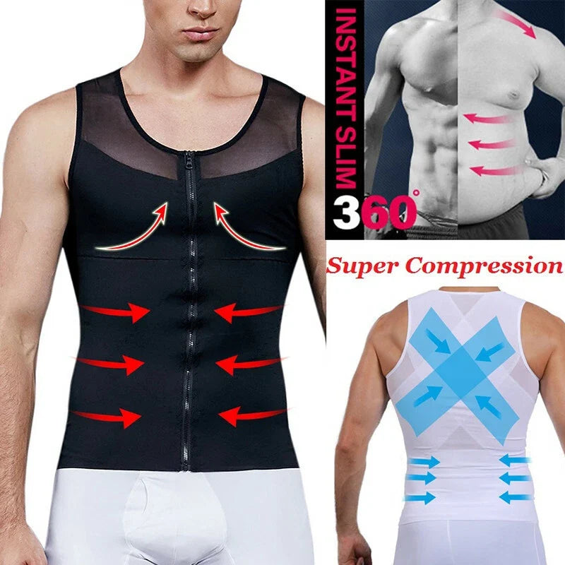 Men's Zipper Body Shaper Toning Ultra Durable Vest - Adult & Kids T-Shirts, Sweatshirts & Hoodies apparel design preview 1