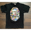 Rare Find Authentic ape bape Black Patched Big Head - Adult & Kids T-Shirts, Sweatshirts & Hoodies apparel design preview 1
