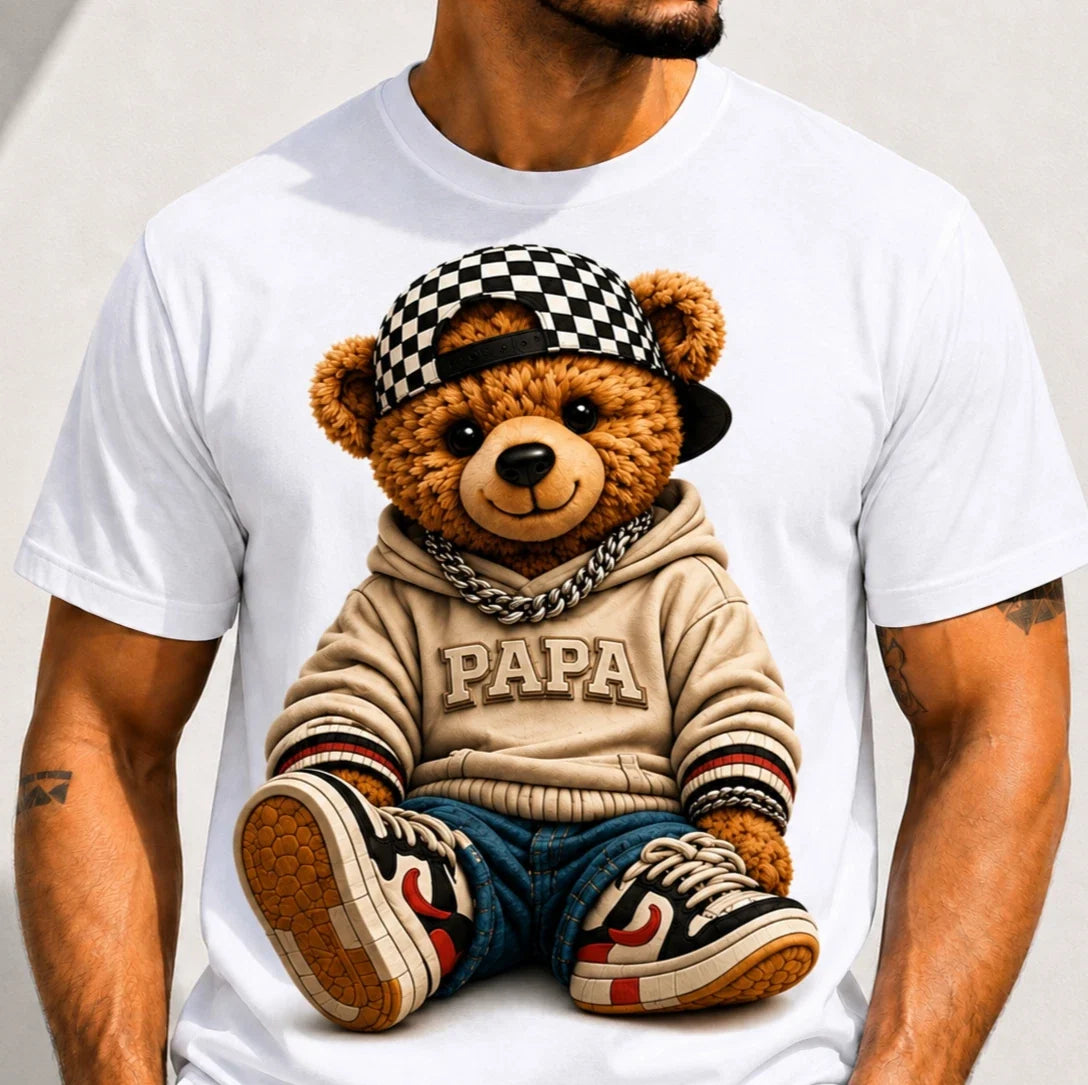 Papa Mama Teddy Bear Matching Mom Dad Family Graphic - Adult & Kids T-Shirts, Sweatshirts & Hoodies apparel design preview 1