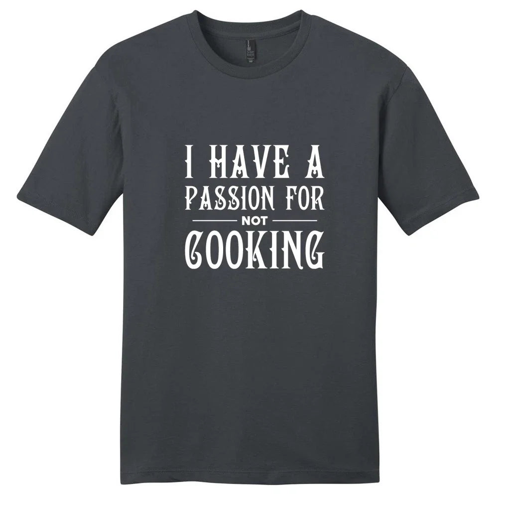 I Have A Passion For Not Cooking Unisex Funny Food - Adult & Kids T-Shirts, Sweatshirts & Hoodies apparel design preview 1