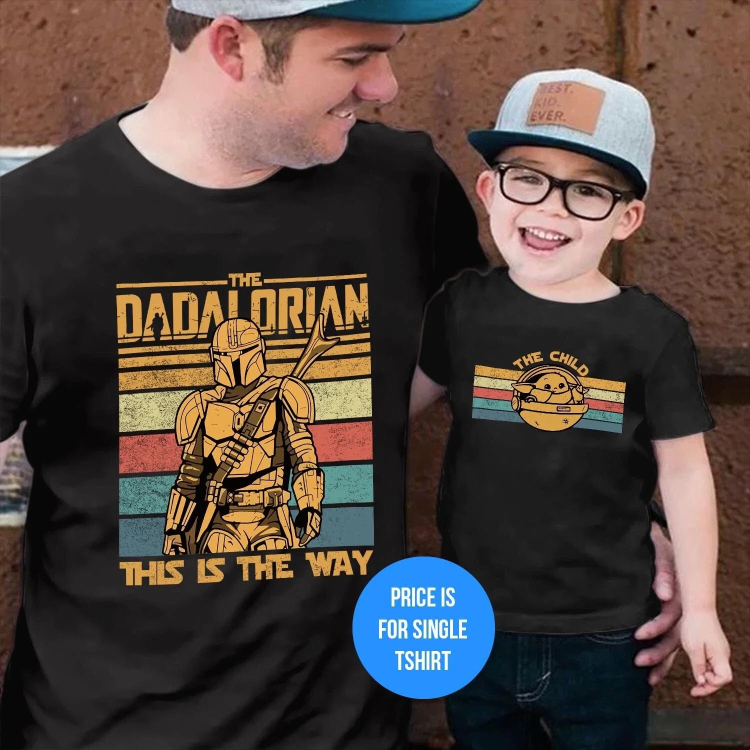 The Dadalorian This is Way Father's Day Child Son Dad - Adult & Kids T-Shirts, Sweatshirts & Hoodies apparel design preview 1