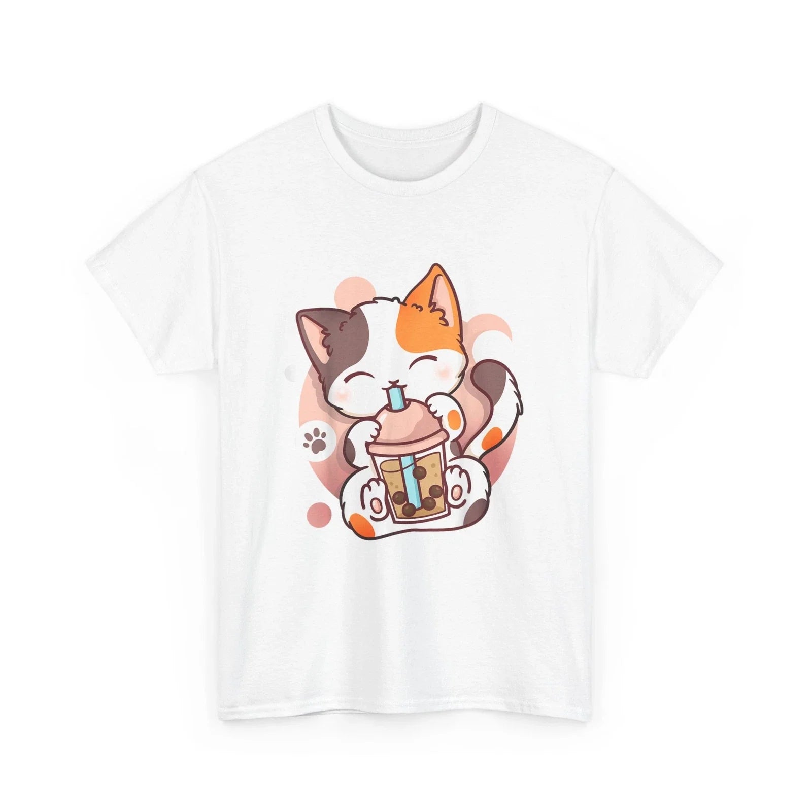 Cat Boba Tea Bubble Anime Kawaii Neko - Adult & Kids T-Shirts, Sweatshirts & Hoodies apparel design preview 1