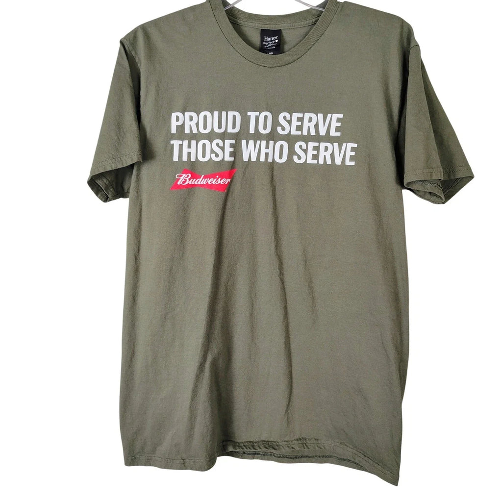 Budweiser Proud To Serve Those Who Hanes Perfect-T - Adult & Kids T-Shirts, Sweatshirts & Hoodies apparel design preview 1