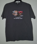 Men's Gray I'm Not Just Lazy Super Flying Sloth Short - Adult & Kids T-Shirts, Sweatshirts & Hoodies apparel design preview 1