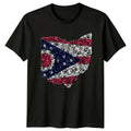 Ohio State Flag Map Shape Mens Womens Graphic Unisex - Adult & Kids T-Shirts, Sweatshirts & Hoodies apparel design preview 1