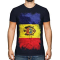 Moldawien Grunge Flagge Herren Moldovan Hemd Fußball - Adult & Kids T-Shirts, Sweatshirts & Hoodies apparel design preview 1
