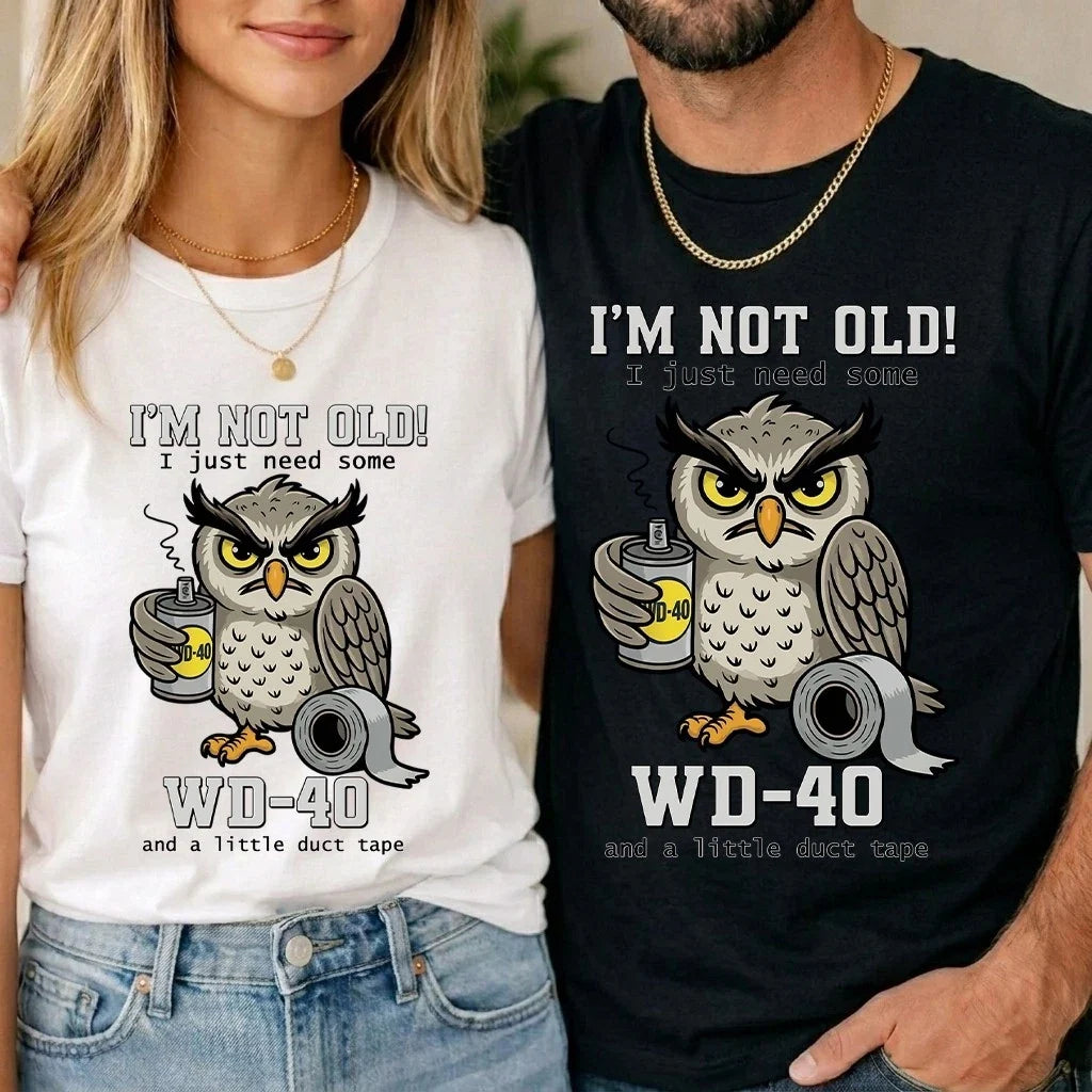 I m Not Old Just Need Some Owl Funny Meme A Little - Adult & Kids T-Shirts, Sweatshirts & Hoodies apparel design preview 1