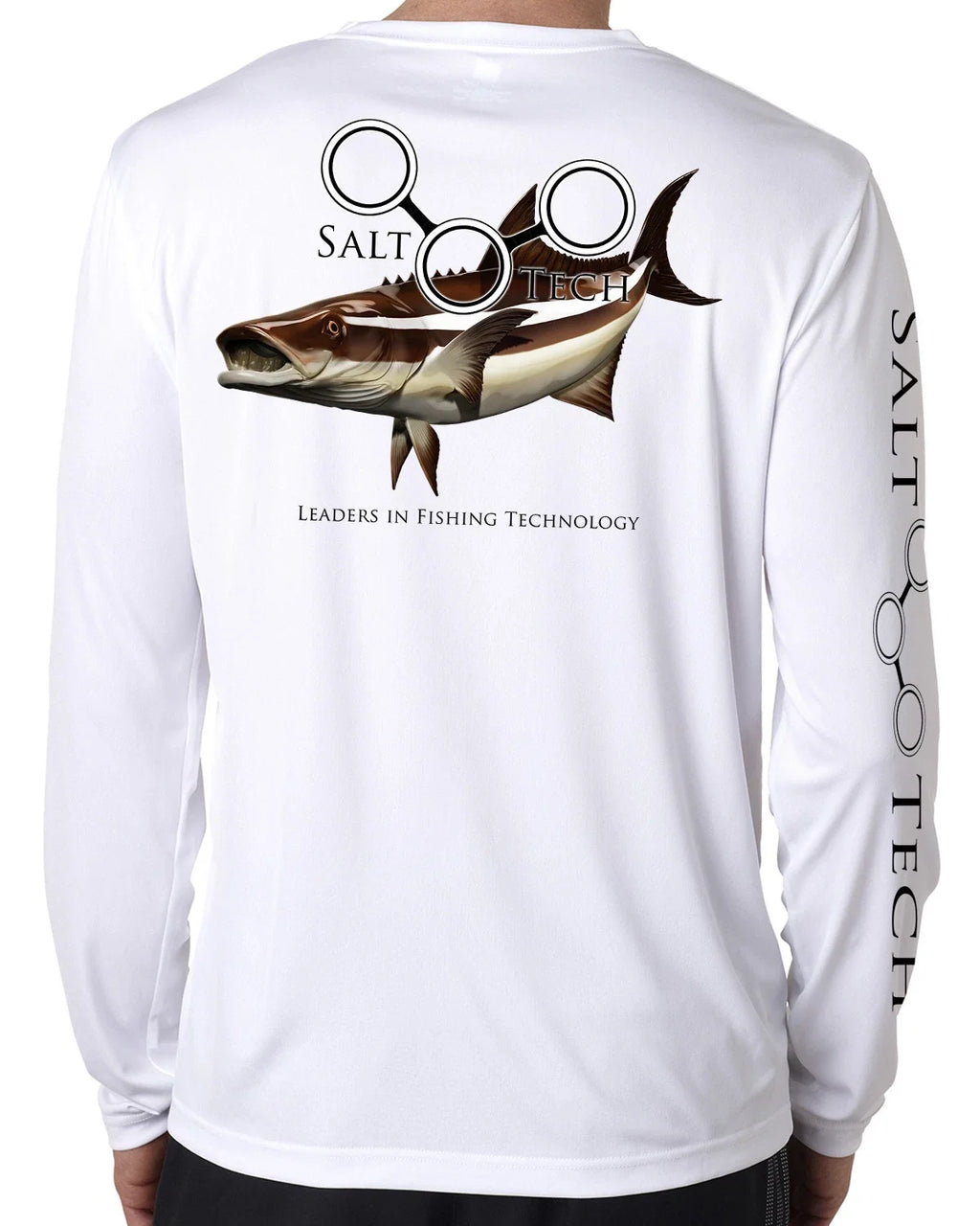 Salt Tech Saltwater microfiber Cobia fishing life 50+ - Adult & Kids T-Shirts, Sweatshirts & Hoodies apparel design preview 1