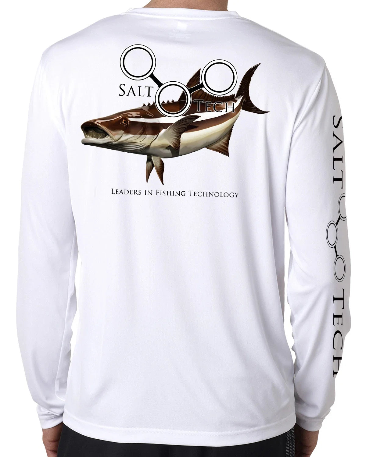 Salt Tech Saltwater microfiber Cobia fishing life 50+ - Adult & Kids T-Shirts, Sweatshirts & Hoodies apparel design preview 1