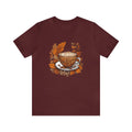 Autumn fall cappuccino coffee peaceful design gift - Adult & Kids T-Shirts, Sweatshirts & Hoodies apparel design preview 1