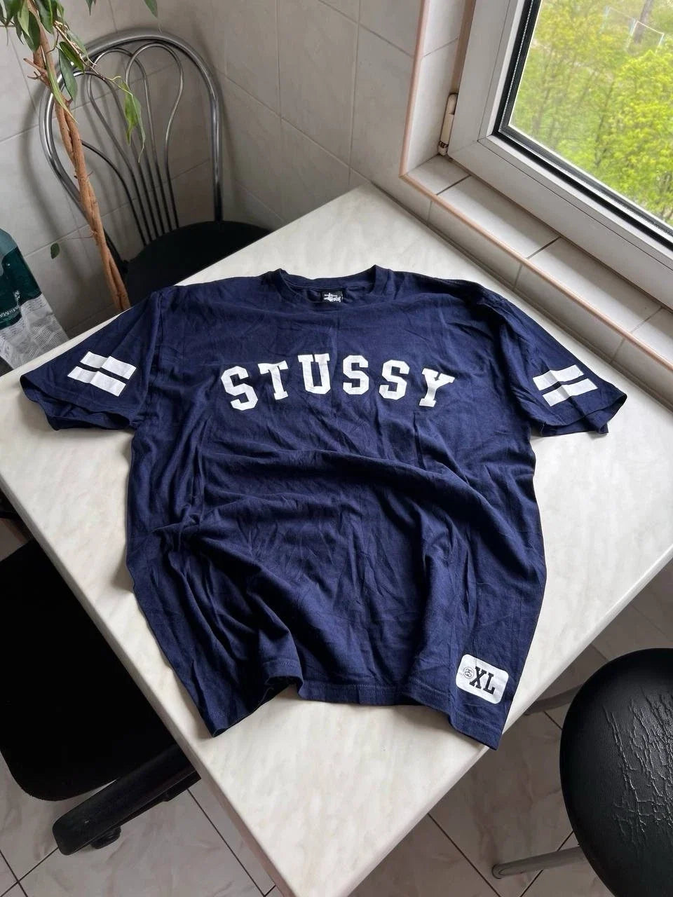 Stussy 80 Big Logo Vintage 00s Men Size XL Navy Rap - Adult & Kids T-Shirts, Sweatshirts & Hoodies apparel design preview 1