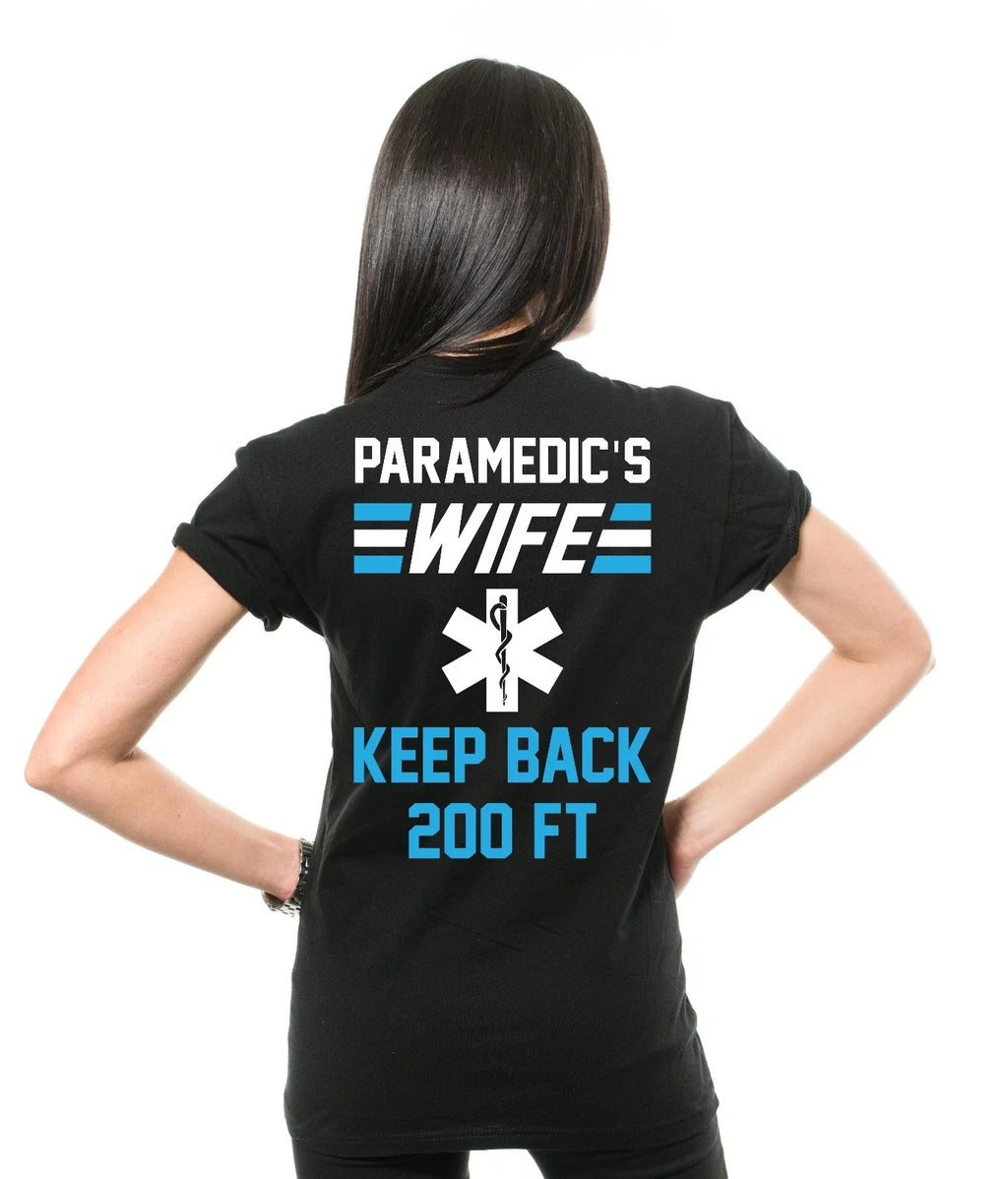 Paramedic Wife Keep Back Funny Gift For - Adult & Kids T-Shirts, Sweatshirts & Hoodies apparel design preview 1