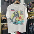 90s Tom And Jerry Rare White S - Adult & Kids T-Shirts, Sweatshirts & Hoodies apparel design preview 1