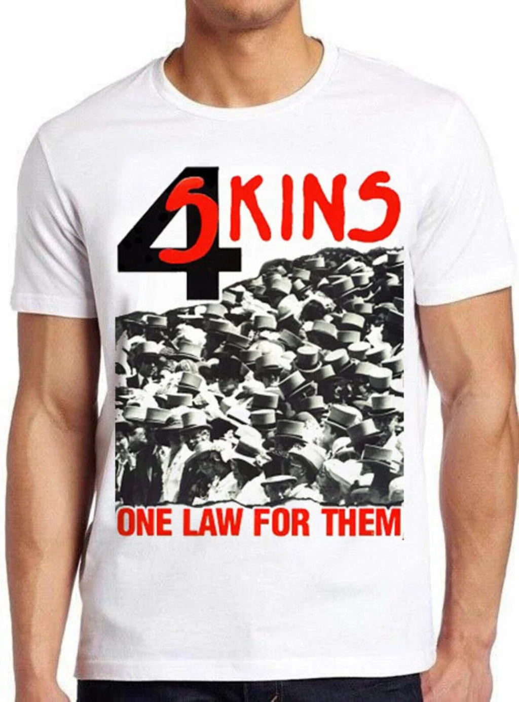 4-Skins One Law For Them Music Funny Cool Gift M1630 - Adult & Kids T-Shirts, Sweatshirts & Hoodies apparel design preview 1