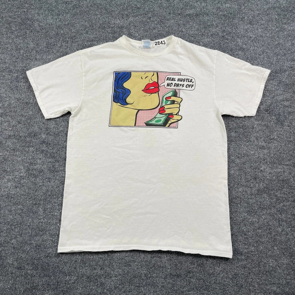 Vintage Y2K Real Hustle No Day-Off Pop Art Medium - Adult & Kids T-Shirts, Sweatshirts & Hoodies apparel design preview 1