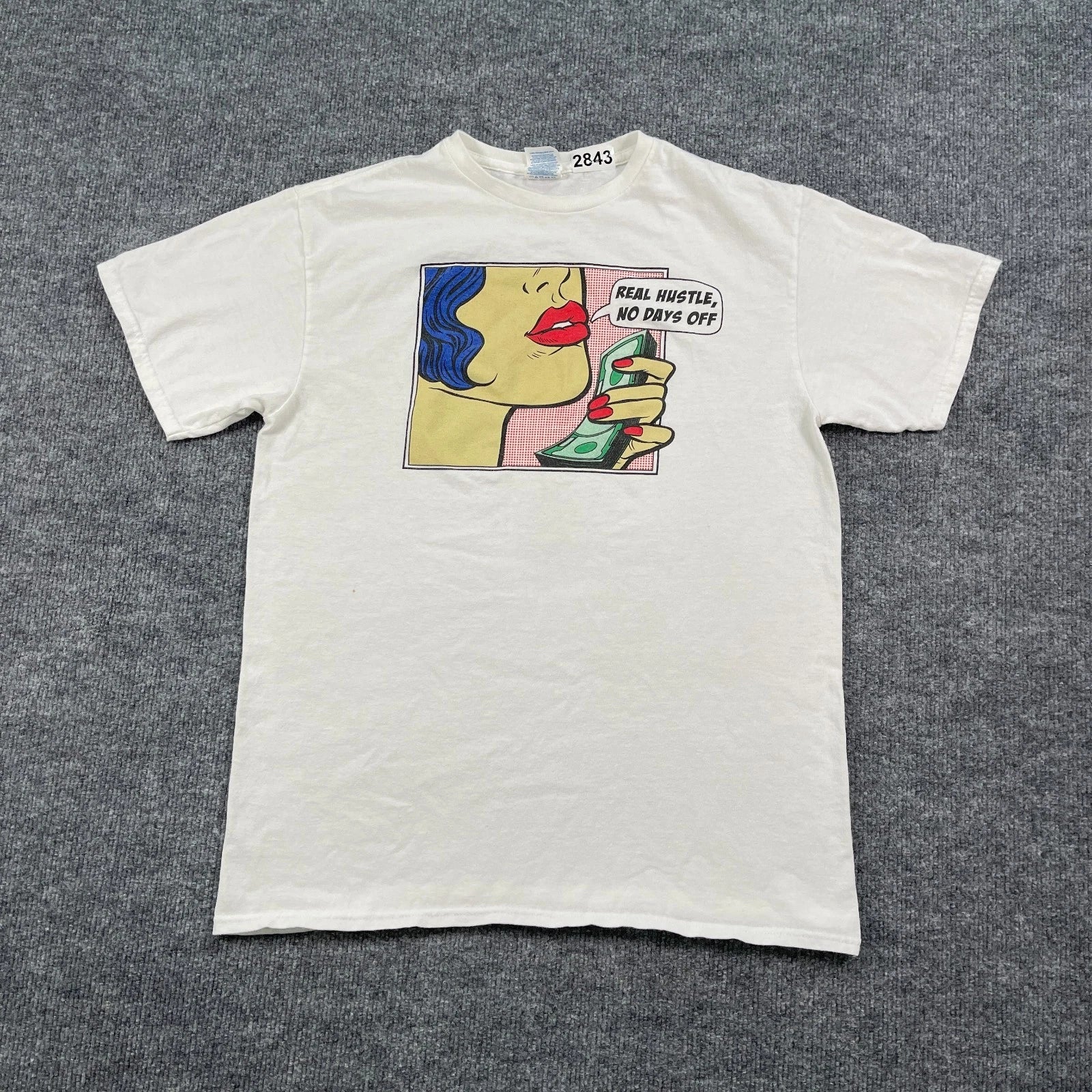 Vintage Y2K Real Hustle No Day-Off Pop Art Medium - Adult & Kids T-Shirts, Sweatshirts & Hoodies apparel design preview 1