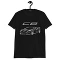 2022 2023 vette C8 Outline Sketch Art Gift - Adult & Kids T-Shirts, Sweatshirts & Hoodies apparel design preview 1