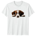 Cute Peeking Puppy Dog Australian Shepherd Gift For - Adult & Kids T-Shirts, Sweatshirts & Hoodies apparel design preview 1