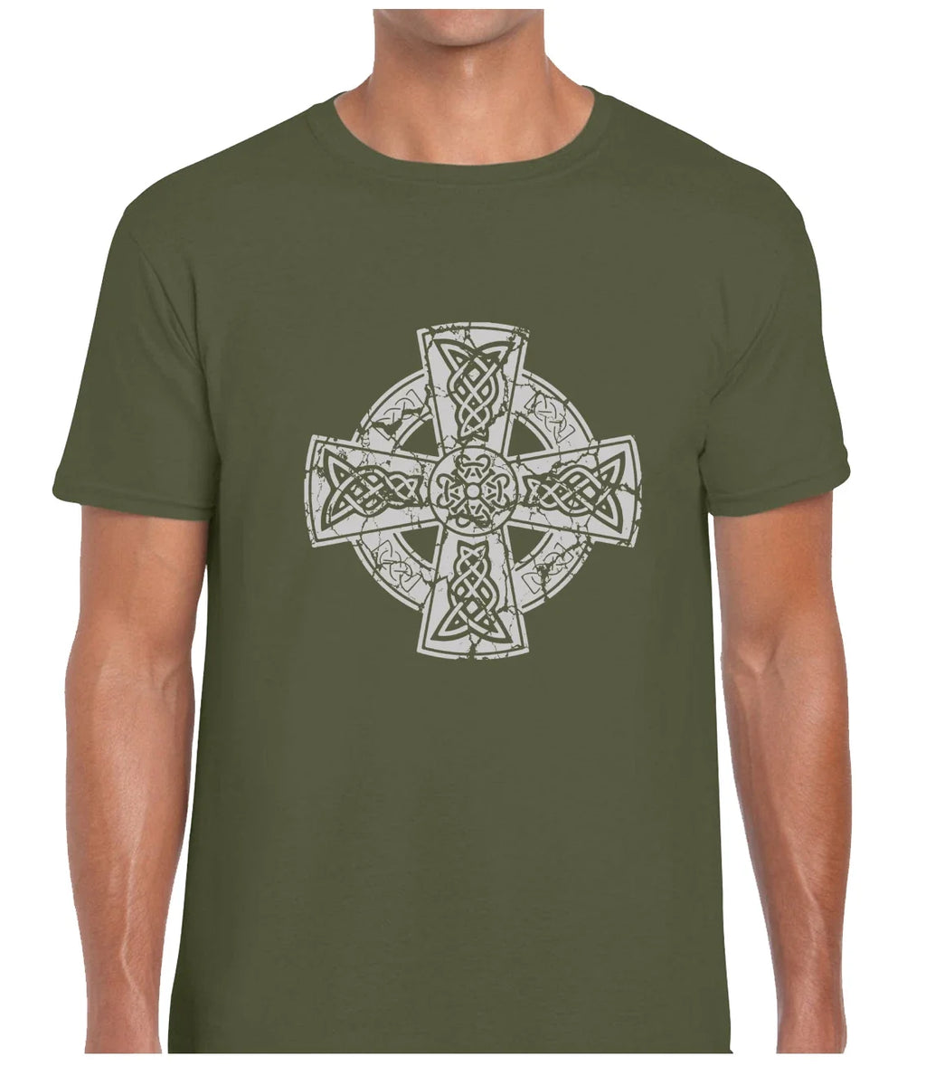 CELTIC CROSS VINTAGE MENS VIKING VEGVISIR LOKI ODIN - Adult & Kids T-Shirts, Sweatshirts & Hoodies apparel design preview 1