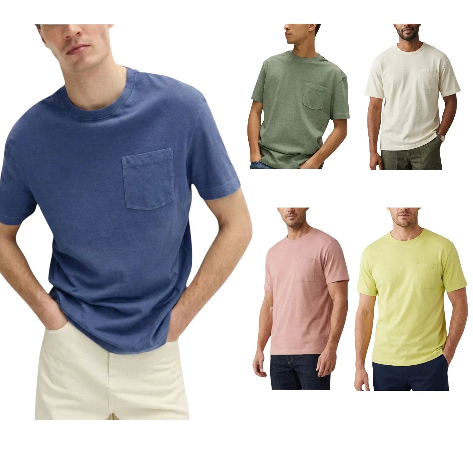 M&S Mens Relax Fit Short Sleeve Pure Cotton Garment - Adult & Kids T-Shirts, Sweatshirts & Hoodies apparel design preview 1