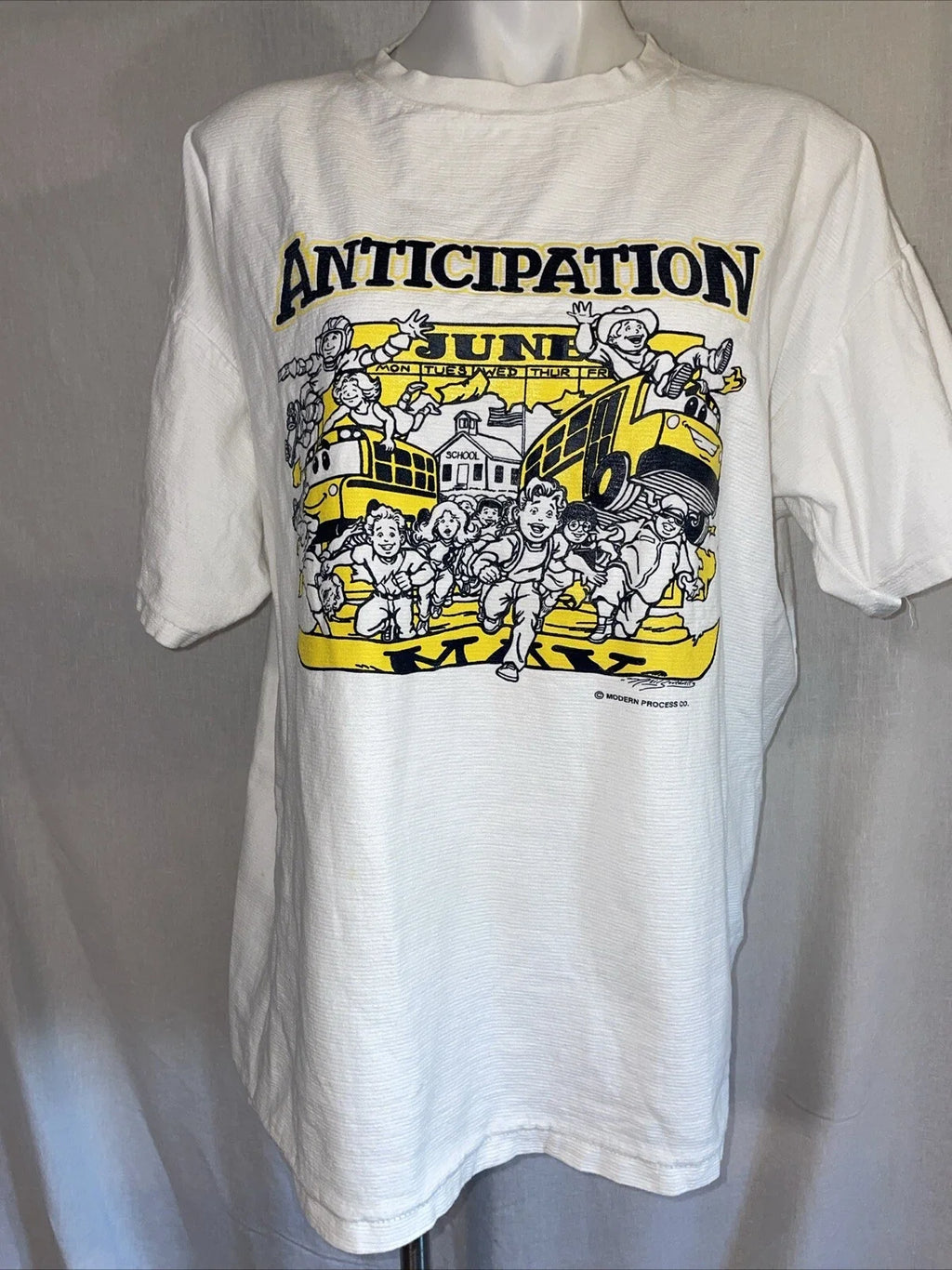 Vtg 1990's Modern Process Co Oneita XL Anticipation - Adult & Kids T-Shirts, Sweatshirts & Hoodies apparel design preview 1