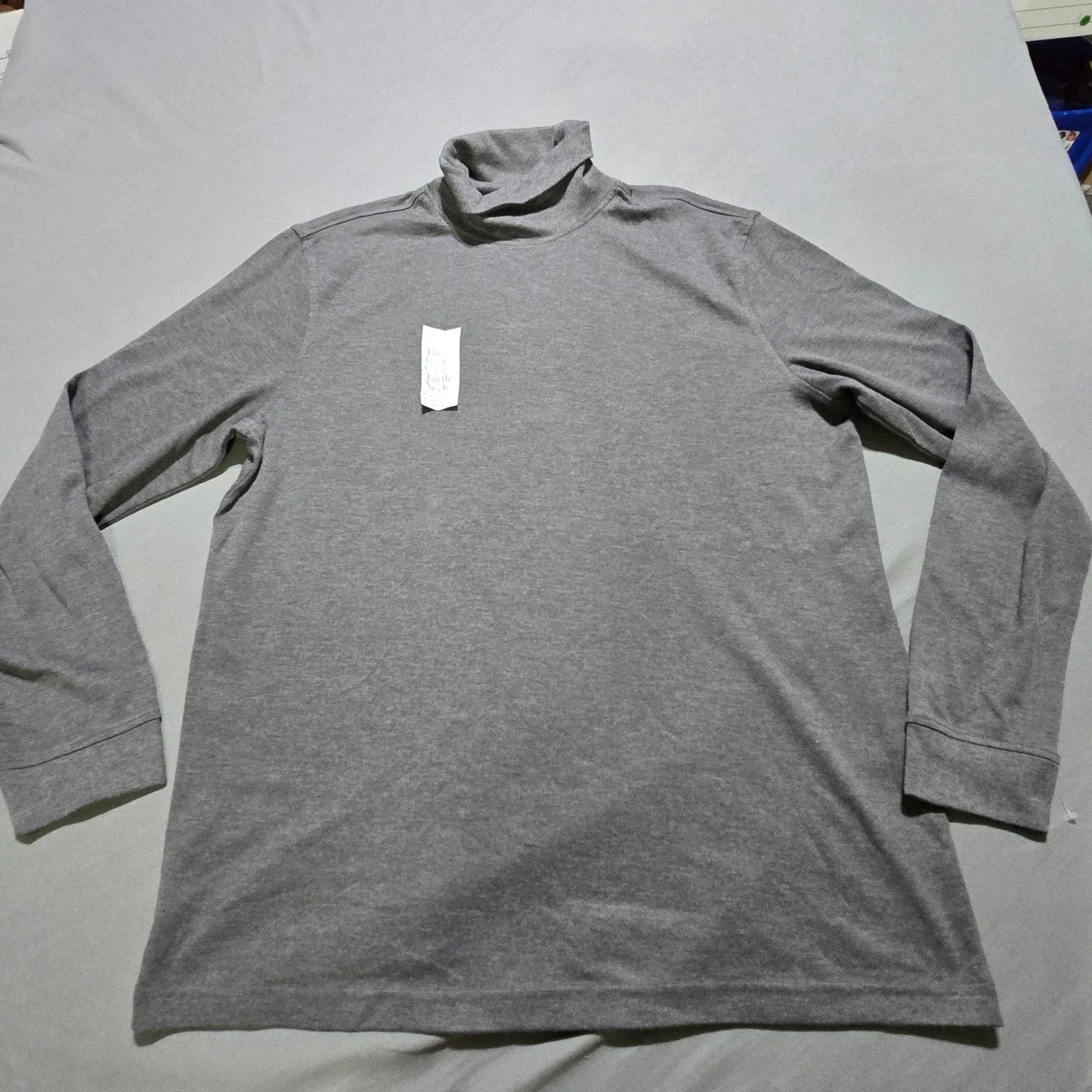 New Croft Barrow Turtleneck Mens Large Gray Easy Care - Adult & Kids T-Shirts, Sweatshirts & Hoodies apparel design preview 1