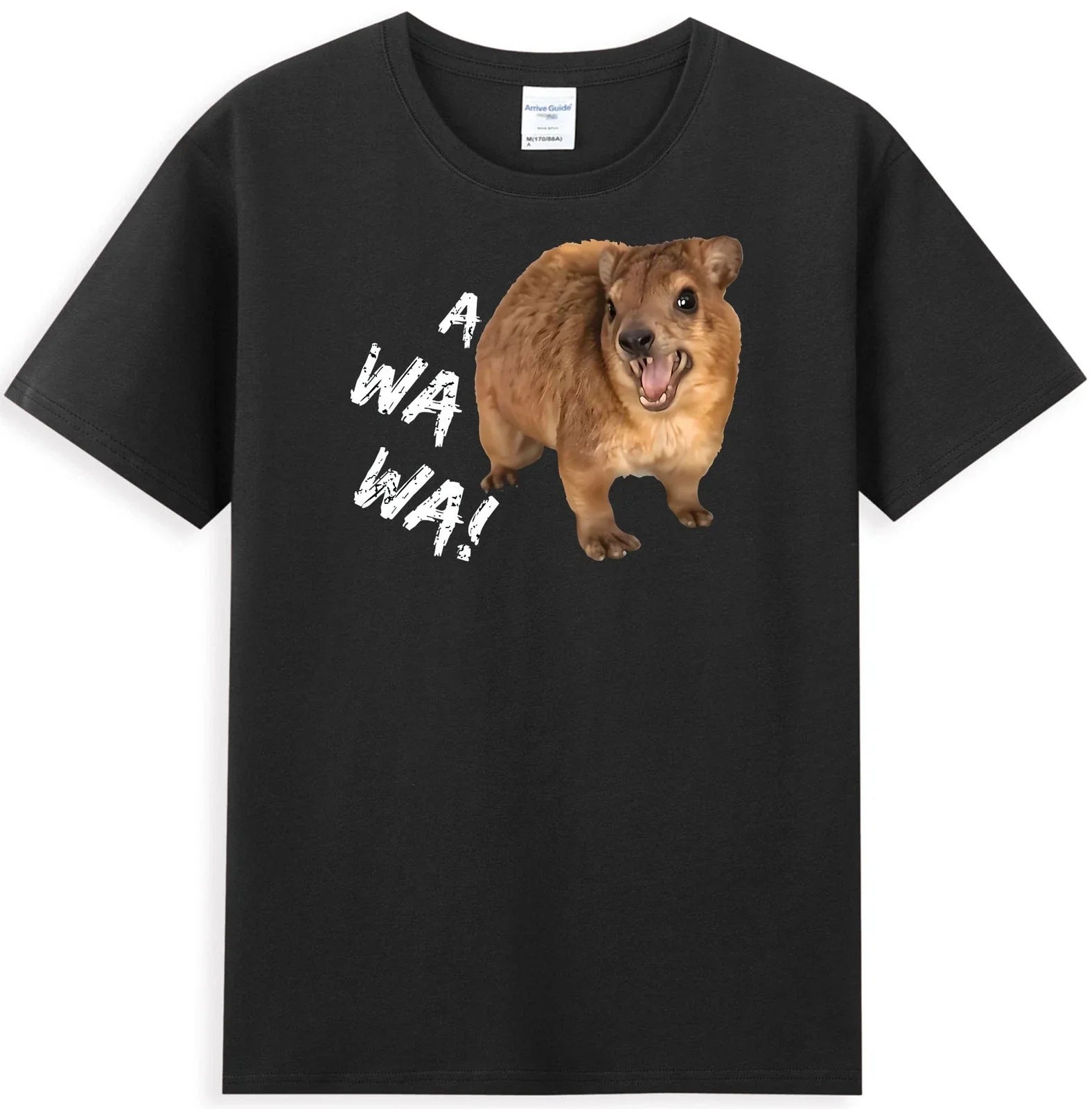 Awawa! Funny Angry Screaming Hyrax Animal Pattern - Adult & Kids T-Shirts, Sweatshirts & Hoodies apparel design preview 1