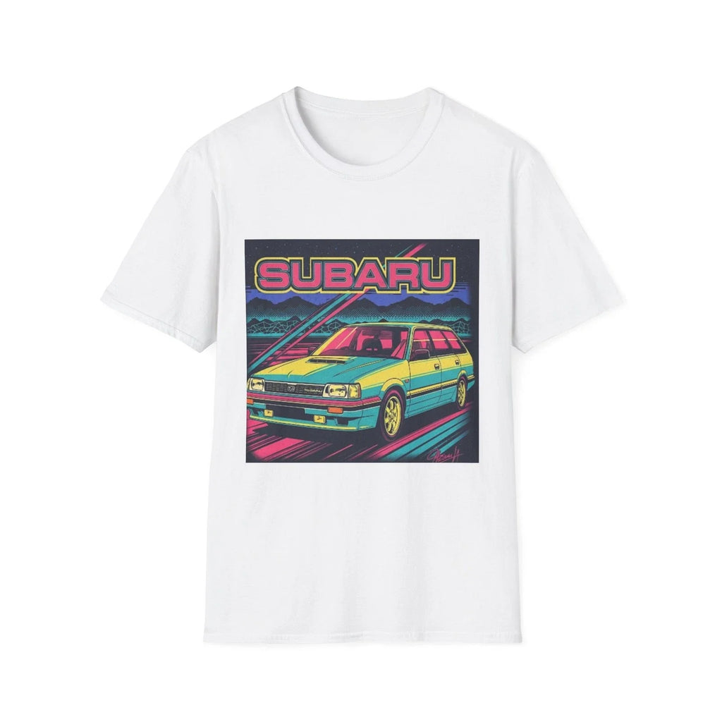 Retro Subaru Unisex Softstyle Vintage Car Classic - Adult & Kids T-Shirts, Sweatshirts & Hoodies apparel design preview 1