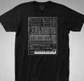 Synthesizer analog, moog, modular 80s synth keyboard - Adult & Kids T-Shirts, Sweatshirts & Hoodies apparel design preview 1