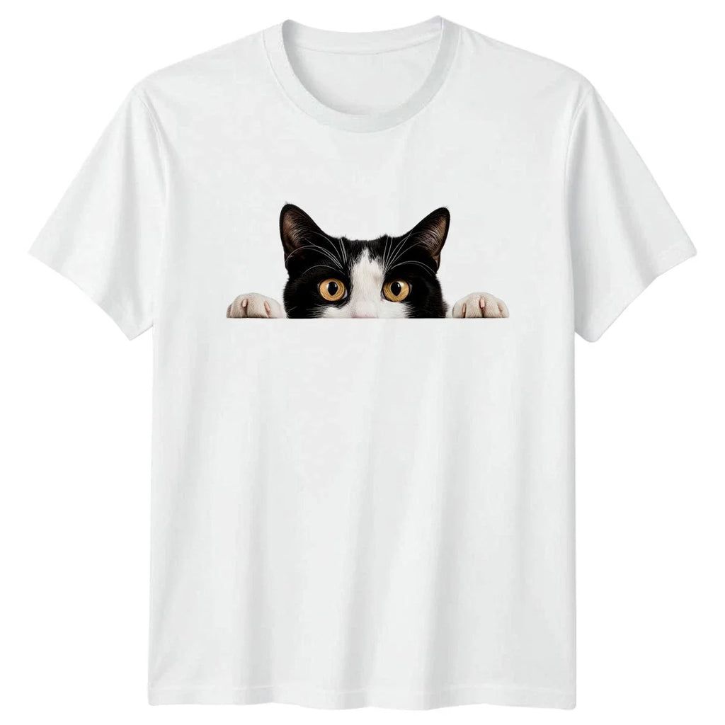 Peeking Tuxedo Cat Cats Birthday Gift For Him And Her - Adult & Kids T-Shirts, Sweatshirts & Hoodies apparel design preview 1
