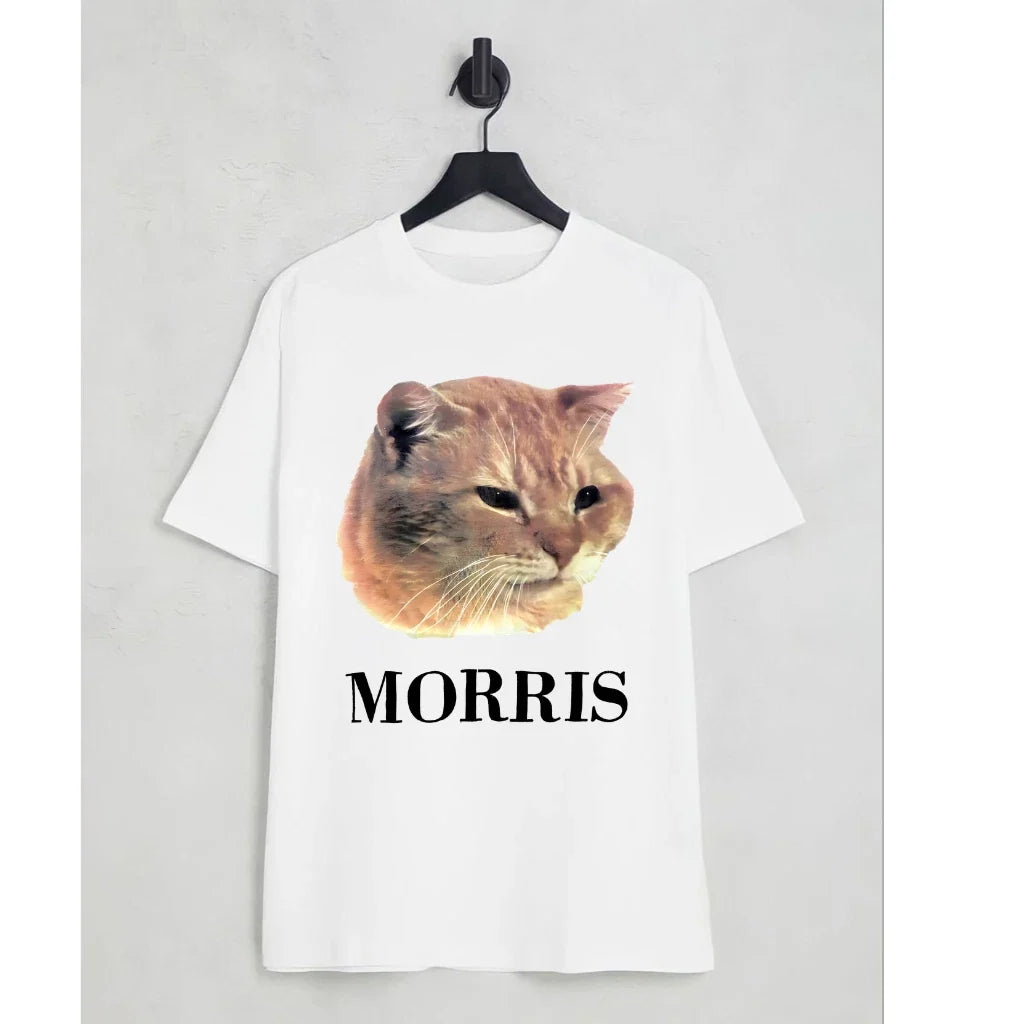 Vintage 80s Morris the Cat Advertising Photo Print - Adult & Kids T-Shirts, Sweatshirts & Hoodies apparel design preview 1
