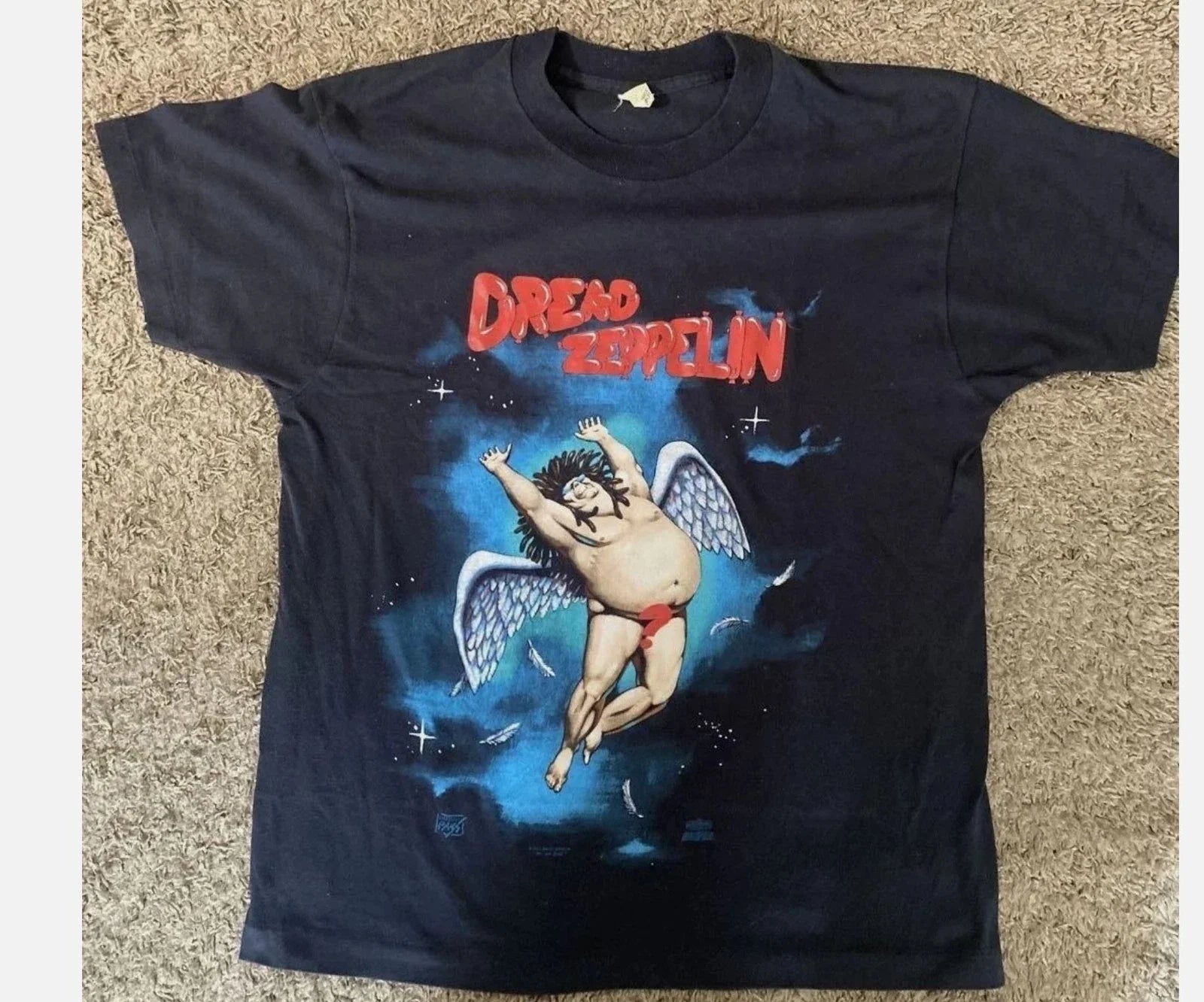 Dread Zeppelin band Remake Black Unisex Short sleeve - Adult & Kids T-Shirts, Sweatshirts & Hoodies apparel design preview 1