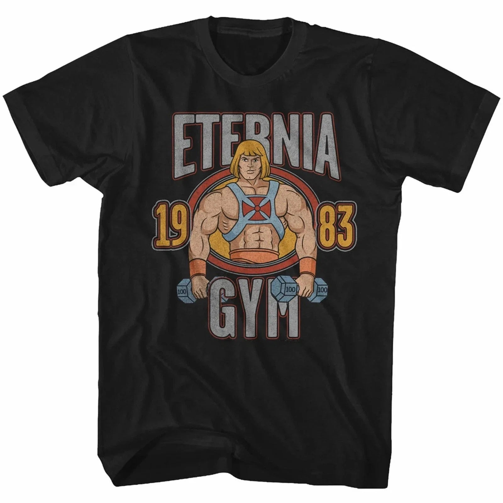 Masters of The Universe Cotton He-Man Eternia Gym - Adult & Kids T-Shirts, Sweatshirts & Hoodies apparel design preview 1