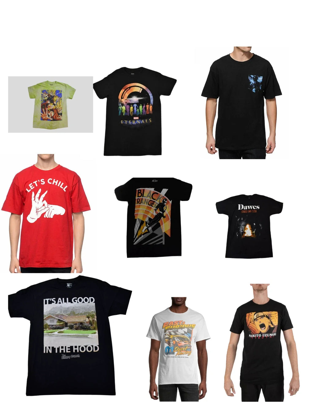 Lot of 10 New Mens Overstock - Adult & Kids T-Shirts, Sweatshirts & Hoodies apparel design preview 1
