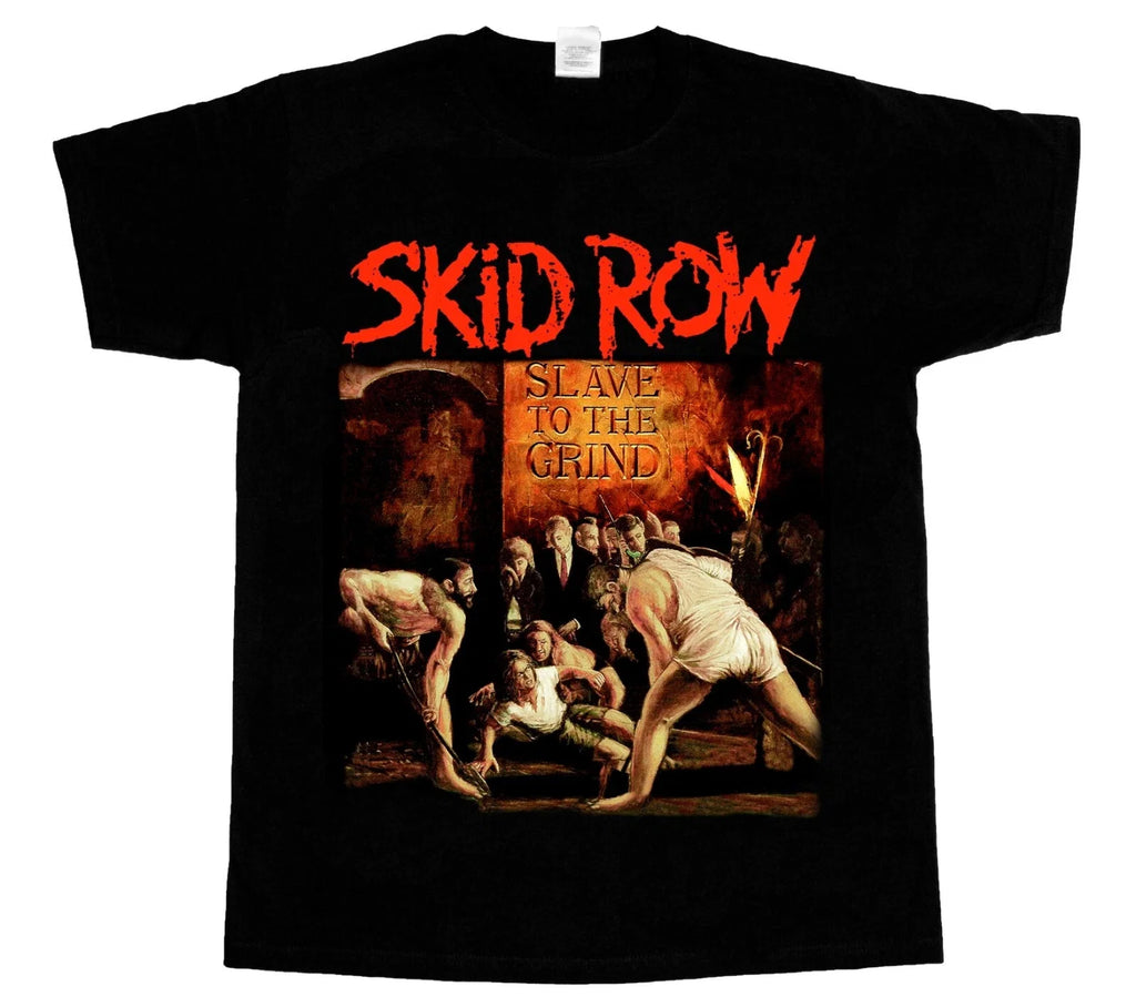 SKID ROW SLAVE TO THE GRIND '91 NEW BLACK short - Adult & Kids T-Shirts, Sweatshirts & Hoodies apparel design preview 1