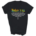 John 3 16 Bible Verse Scripture Christian Gift - Adult & Kids T-Shirts, Sweatshirts & Hoodies apparel design preview 1