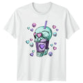 Pastel Goth Valentines Skull Drink Kawaii Alternative - Adult & Kids T-Shirts, Sweatshirts & Hoodies apparel design preview 1
