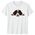 Peeking Springer Spaniel Dog Paws Pets Birthday Gift - Adult & Kids T-Shirts, Sweatshirts & Hoodies apparel design preview 1