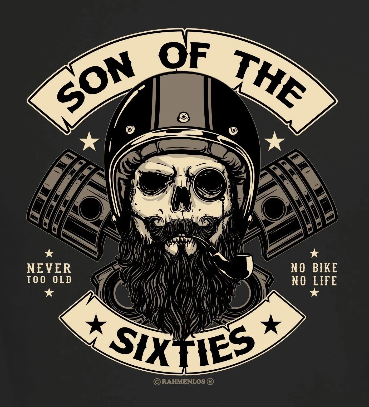 Men's Biker Son Of The Sixties Funny Quotes Gifts - Adult & Kids T-Shirts, Sweatshirts & Hoodies apparel design preview 1